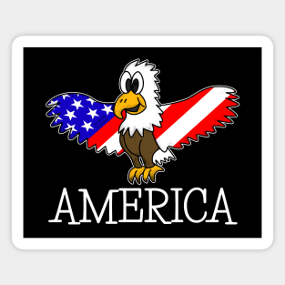 Eagle US Flag America Independence Day 4th July Magnet